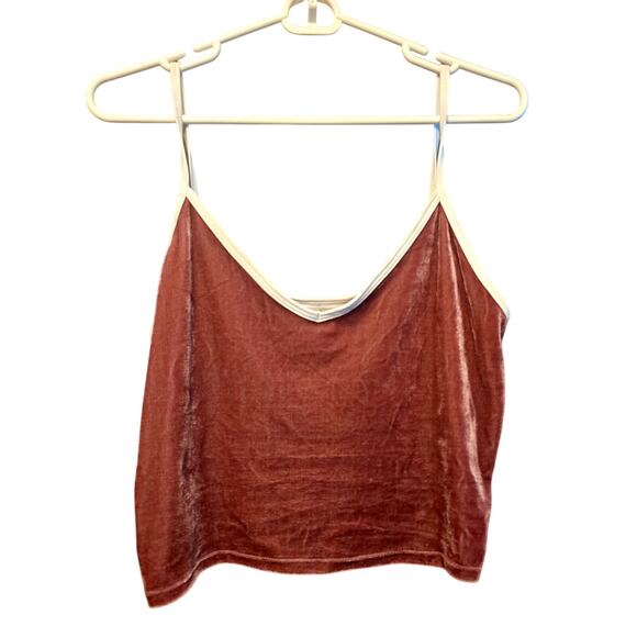 Haley & Jane Y2K Velvet Cropped Top size XL - Picture 1 of 4
